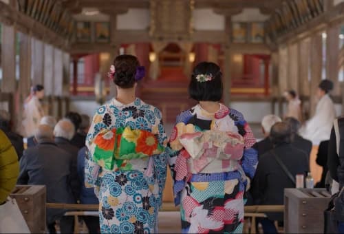 En kimono vers les trois déesses de Munakata — Du festival mensuel à la vénération lointaine du sanctuaire offshore, une journée visitant les divinités — 3